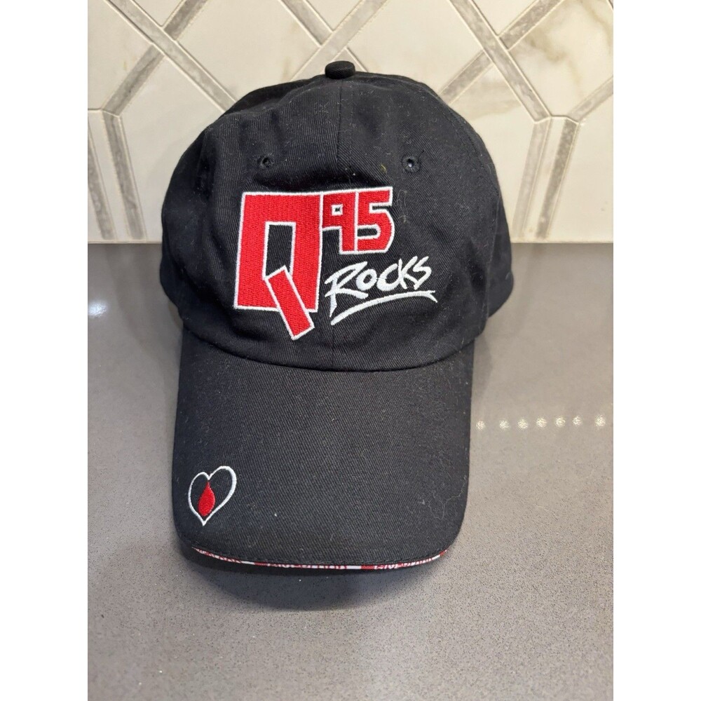 WFBQ BOB & TOM Annual Blood Drive "Q95 ROCKS" Hat Baseball Indiana Blood Center